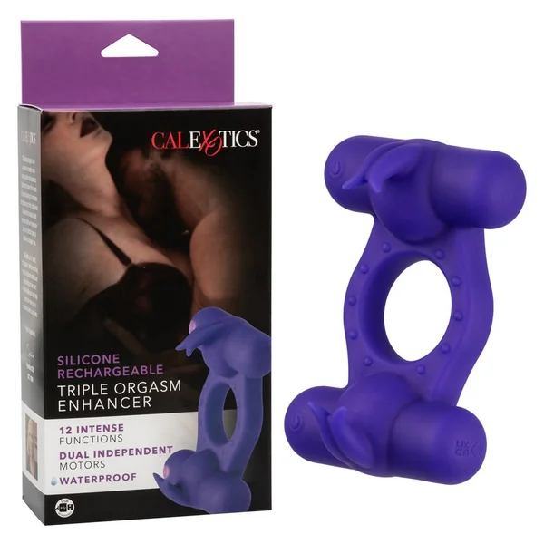 Silicone Rechargeable Triple Orgasm Vibrator