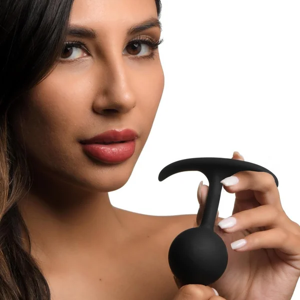 Silicone Round Weighted Anal Plug