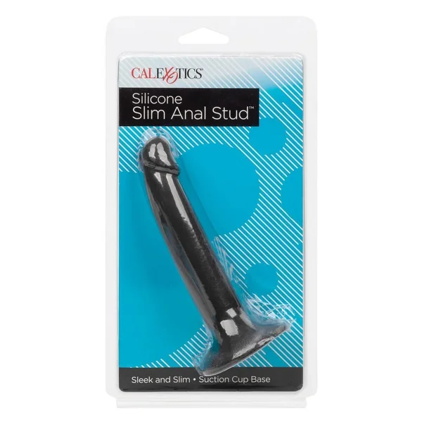 Silicone Slim Anal Stud - Black