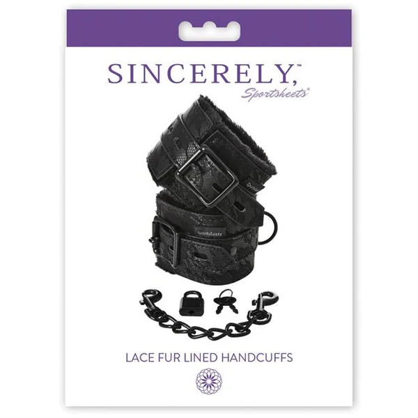 Sincerely Lace Fur Lined Handcuffs