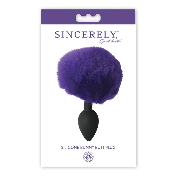Sincerely Silicone Bunny Butt Plug Rabbit Fur Tail Anal Toy Probe