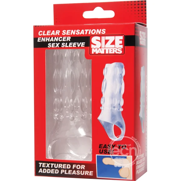 Size Matters Enhancer Sex Sleeve - Clear