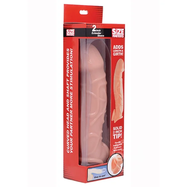 Size Matters Penis Extender Sleeve 2in - Vanilla