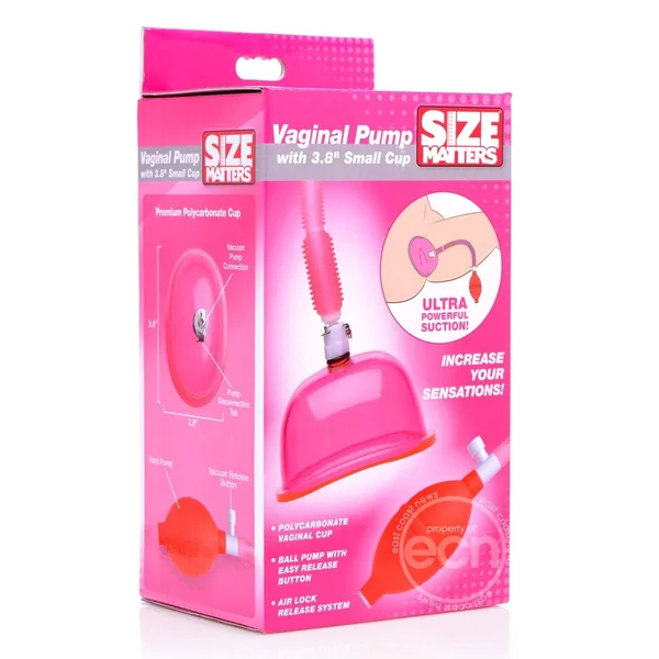 Size Matters Vaginal Pump with 3.8in Cup - Small - Pink