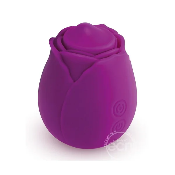 Skins Rose Buddies Rose Twirlz Rechargeable Silicone Clitoral Vibrator - Purple