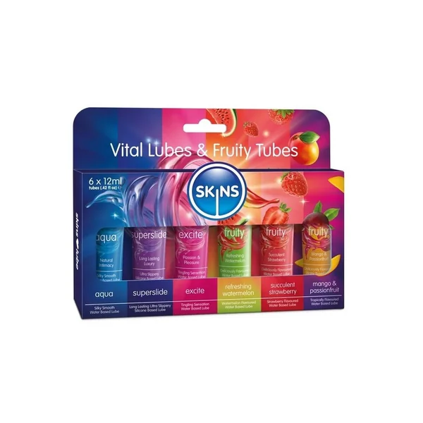 Skins Sampler Tubes 12ml (6 per Pack) - Vital/Fruity