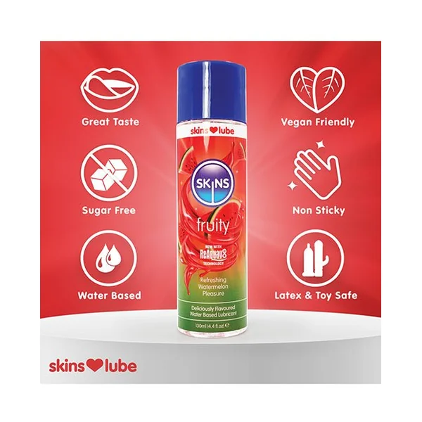 Skins Water Based Lubricant - 4.4 oz Watermelon