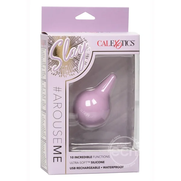 Slay #Arouseme Silicone Rechargeable Massager - Purple