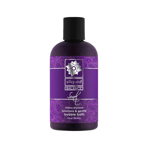 Sliquid Balance Soak PH Balanced Hydrating Cherry Blossom Scented Bubble Bath