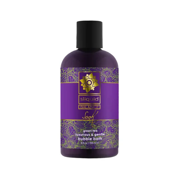 Sliquid Balance Soak PH Balanced Hydrating Green Tea Scented Bubble Bath