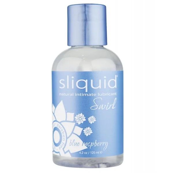 Sliquid Naturals Swirl Lubricant - 4.2 oz Blue Raspberry