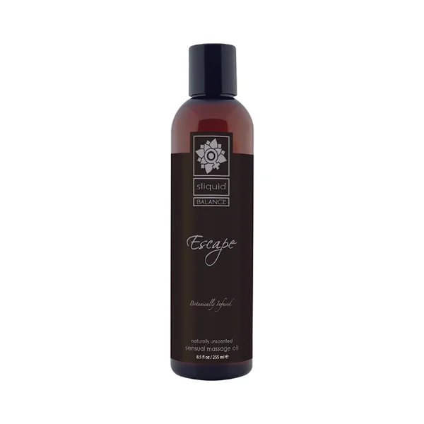 Sliquid Organics Balance Massage Oil Escape Unscented Formula