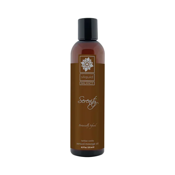 Sliquid Organics Balance Massage Oil Serenity French Vanilla Scented