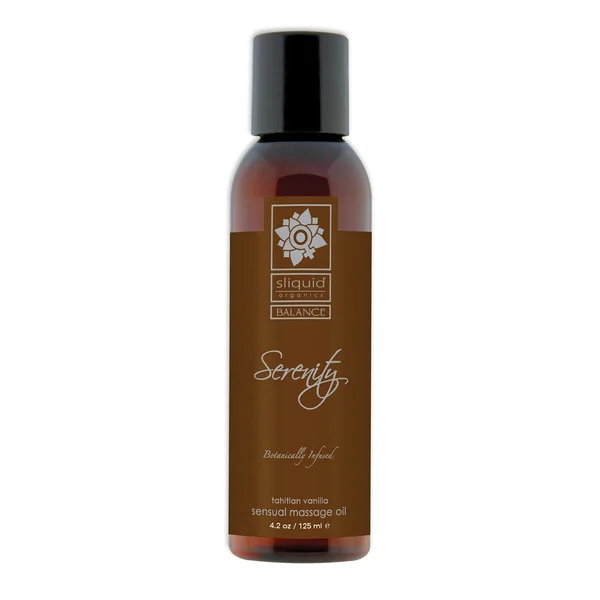Sliquid Organics Massage Oil Serenity Tahitian Vanilla