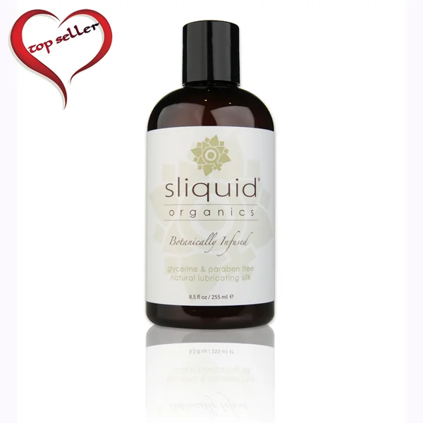 Sliquid Organics Silk Hybrid Lubricant – Water & Silicone Blend (5ml–8.5oz)