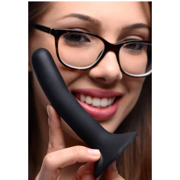 Small Black Silicone Strap-On Dildo