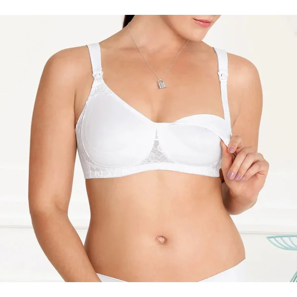 Soft-Cup Lace Nursing Bra