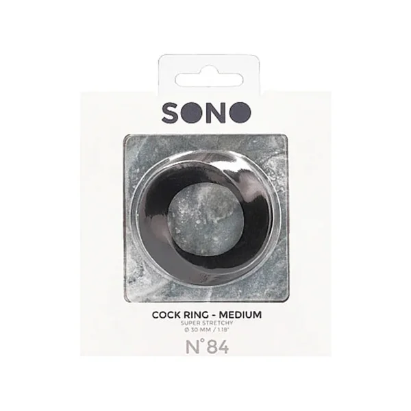 SONO No. 84 Silicone Cockring Black Medium