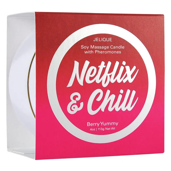 Soy Massage Candle Netflix & Chill Berry Yummy 4 oz