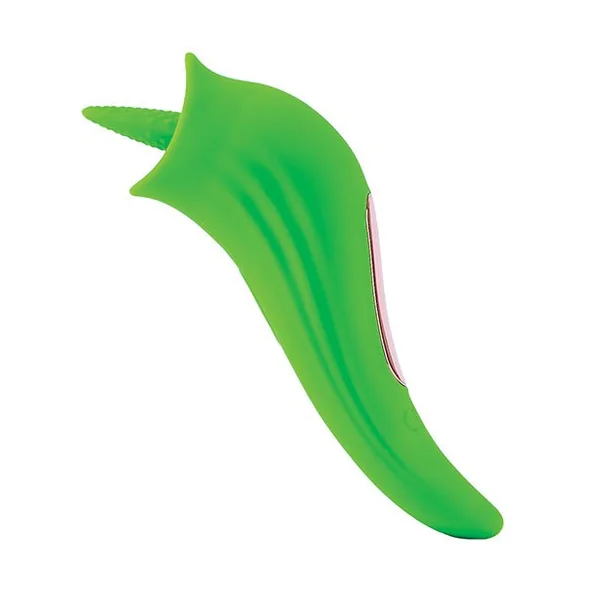 Space Starburst Clitoral Licking Vibe - Neon Green