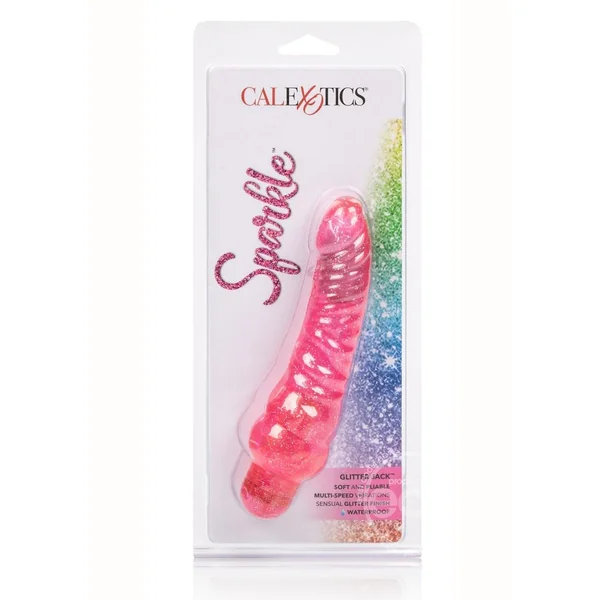 Sparkle Glitter Jack Vibrator Waterproof 5.75in