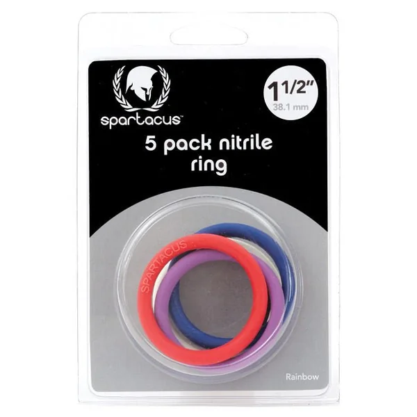 Spartacus 1.5" Nitrile Cock Ring Set