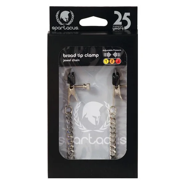 Spartacus Adjustable Broad Tip Clamps - Jewel Chain