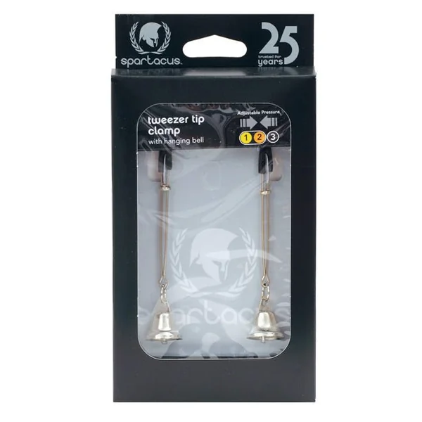 Spartacus Adjustable Tweezer Nipple Clamps W/bells