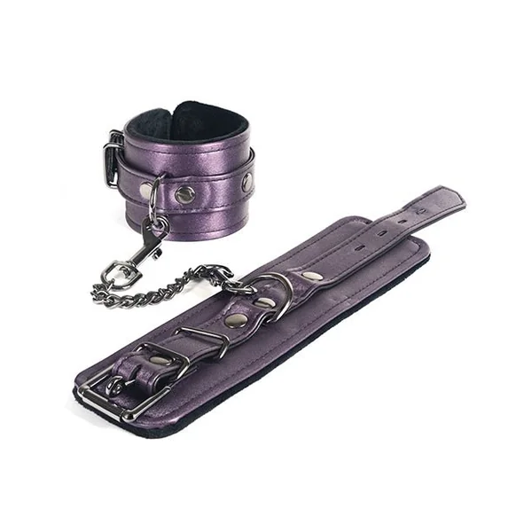 Spartacus Galaxy Legend Faux Leather Ankle Restraints - Purple