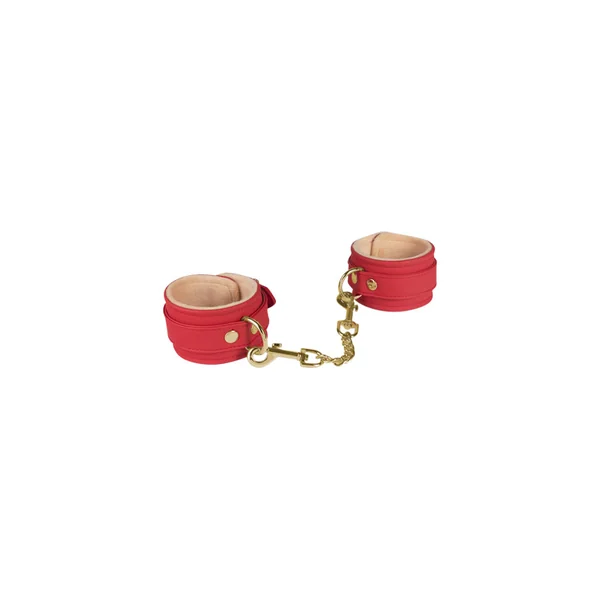 Spartacus Vegan Leather Wrist Cuffs With Plush Lining