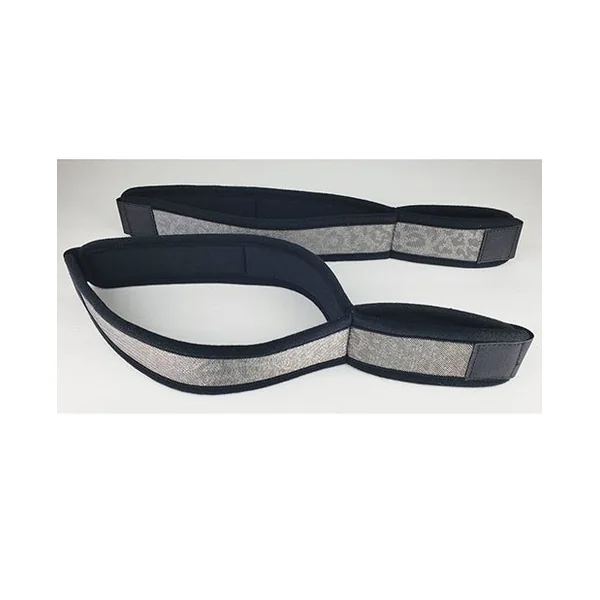 Spartacus Wrist to Thigh Cuffs - Neoprene Silver