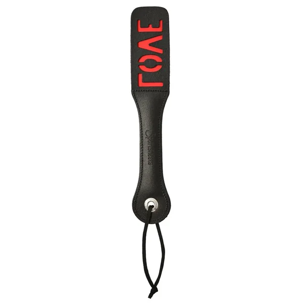 Sportsheets -12″ Leather Paddle – Love