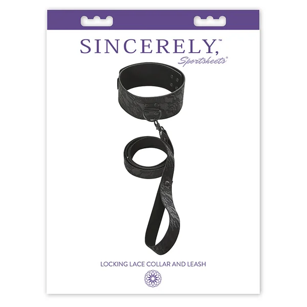 Sportsheets Locking Lace Collar & Leash