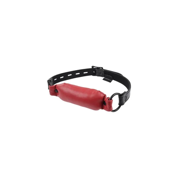 Sportsheets Saffron Pillow Soft Faux Leather Bit Gag with Adjustable Buckle
