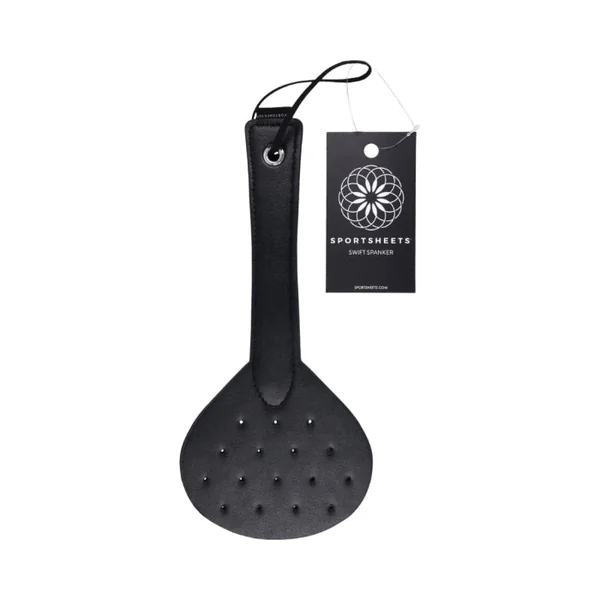 Sportsheets Swift Spanker Faux Leather Paddle With Perforated Holes