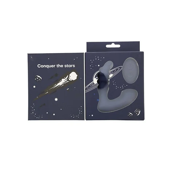 Star Troopers Voyager Beaded Strong Prostate Massager w/Remote - Black