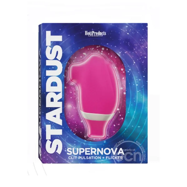 Stardust Supernova Silicone Vibrating Clitoral Stimulator - Magenta