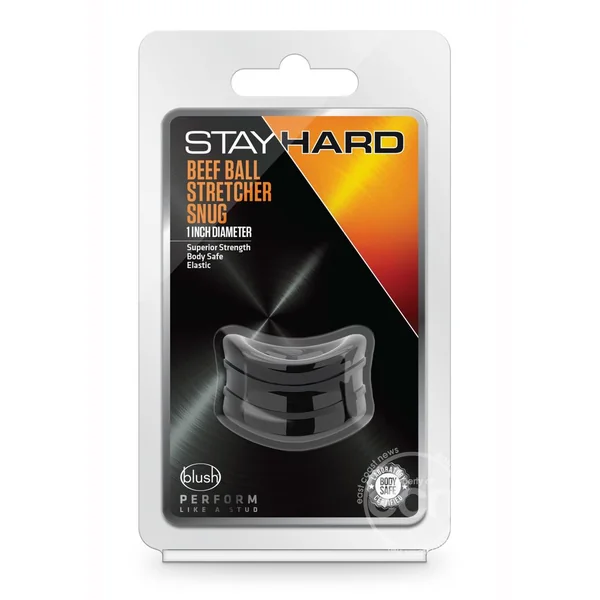 Stay Hard Beef Ball Stretcher Snug - Black
