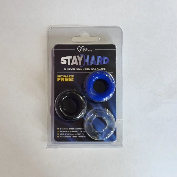Stay Hard Thick Cock Rings 3 Pack