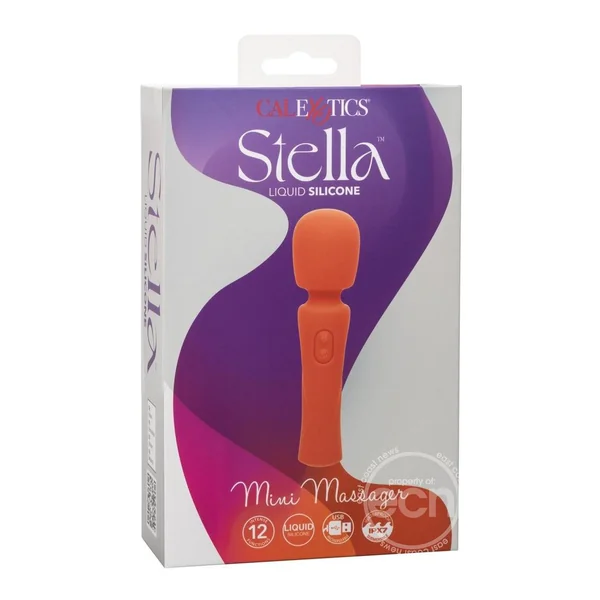 Stella Liquid Silicone Rechargeable Mini Massager - Orange