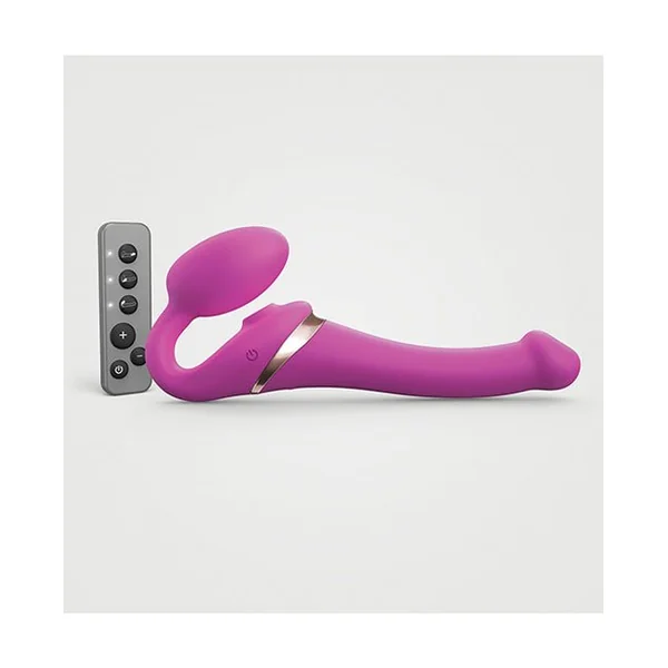 Strap On Me Multi Orgasm Bendable Strapless Strap On Small - Fuchsia