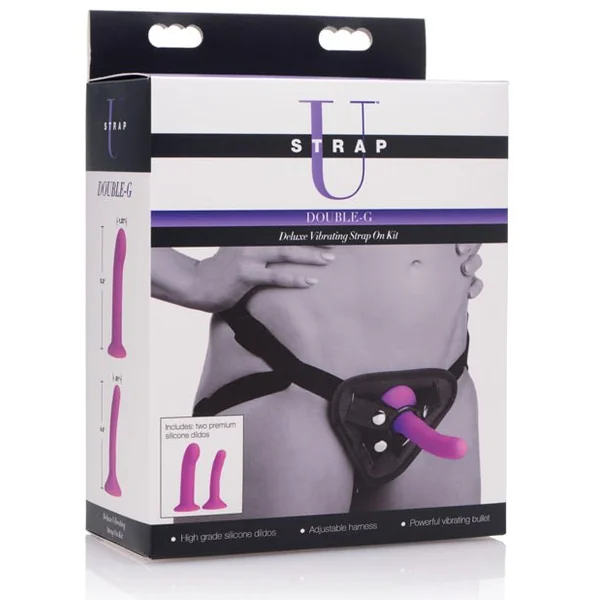 Strap U Double G Deluxe Vibrating Strap-on Kit