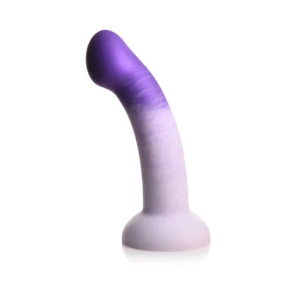 Strap U G-Swirl Curved G-Spot Harnessable Silicone Dildo With Suction Cup