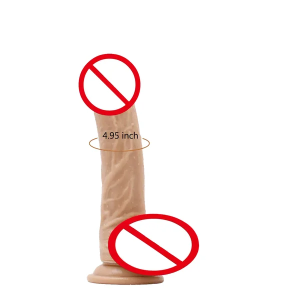 Strap-On Dildo with Dual-Layer Silicone – Realistic 8.4” Harness Toy for Couples