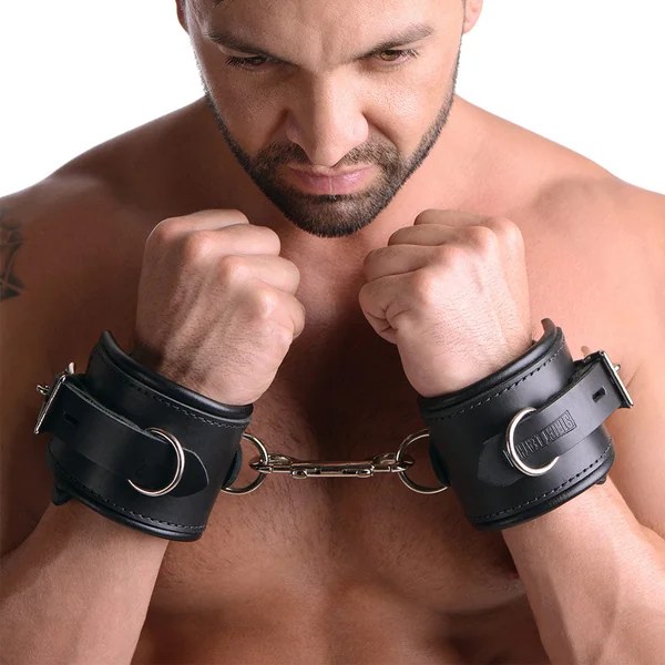 Strict Leather Padded Premium Locking Restraints