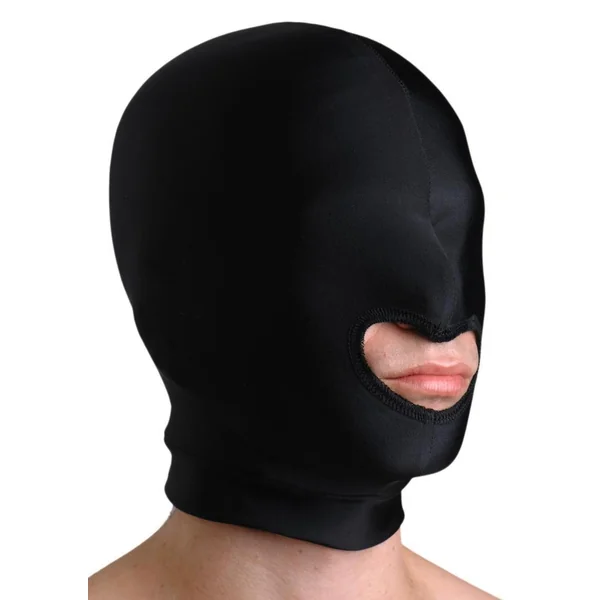 Strict Leather Premium Spandex Hood with Mouth Opening - Black