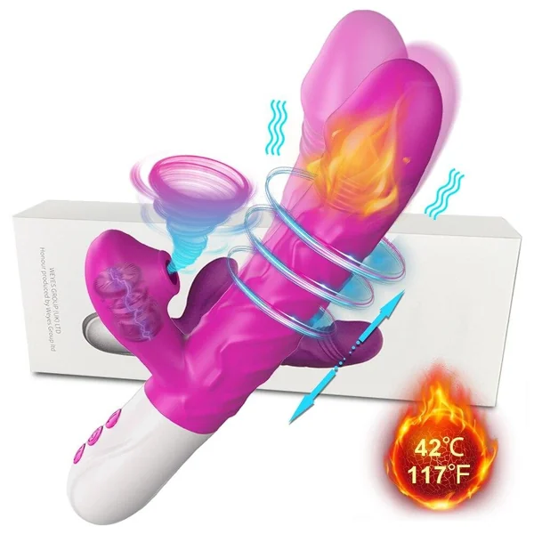 Sucking Thrusting Rabbit Vibrator For Women Clitoris Sucker Stimulator Heating Dildo Vibrators Female Sex Toys For Adults 18