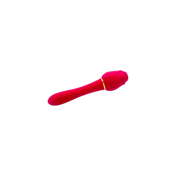 Suckle Rose Dual Ended Rechargeable Air Pulse Waterproof Silicone Vibrator