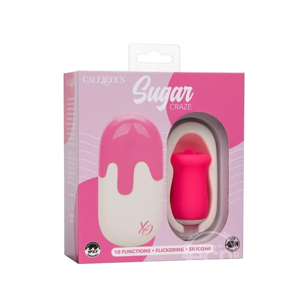 Sugar Craze Rechargeable Silicone Clitoral Stimulator - Pink