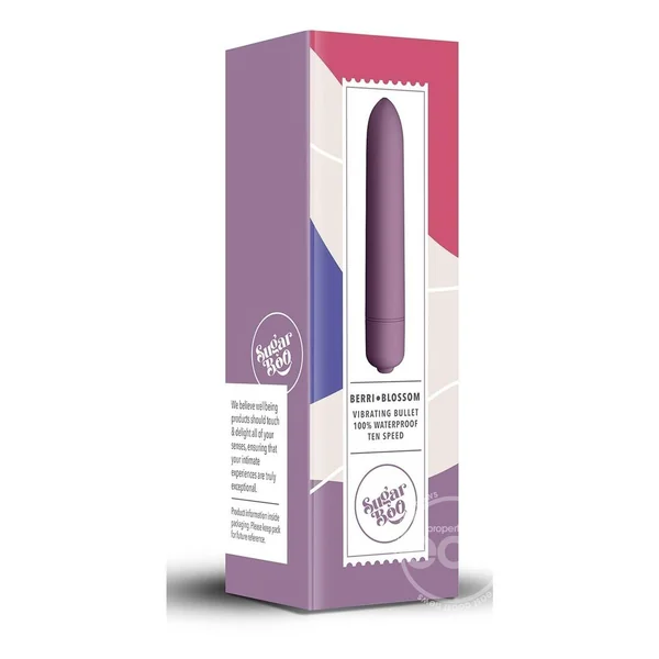 SugarBoo Berri Blossom Vibrating Bullet - Purple